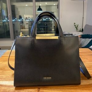 Ted Baker black leather bag